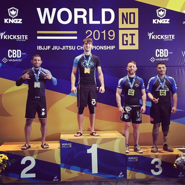 Coach Andrew Wins IBJJF Masters 1 Blue Belt No-Gi Jiu-Jitsu Heavyweight Championship!